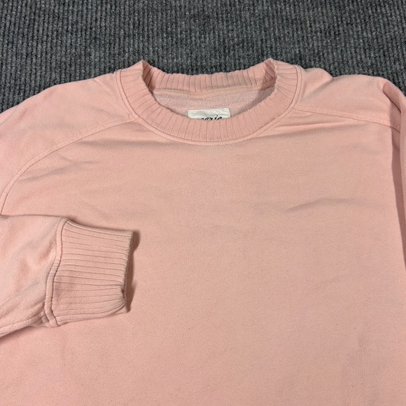 Aerie Oversized Sweatshirt Pink Crewneck Long Sleeve Pullover Top XL Comfort - Picture 2 of 7